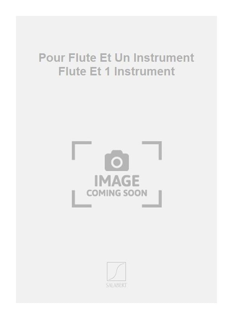Pour Flute Et Un Instrument Flute Et 1 Instrument